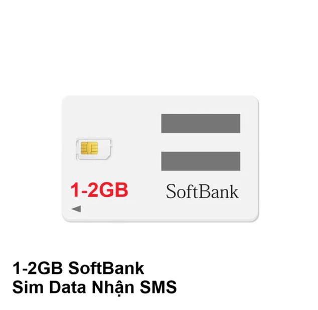 Sim Softbank 1-2GB 12 tháng
